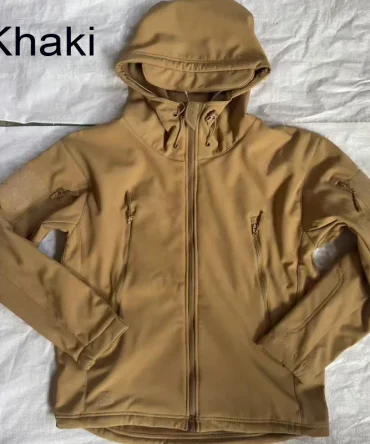 Men's Winter Autumn Softshell Fleece Jackets Windproof Outdoor Fishing Hiking Hunting Thermal Camping Cargo Coats Warm M-5XL