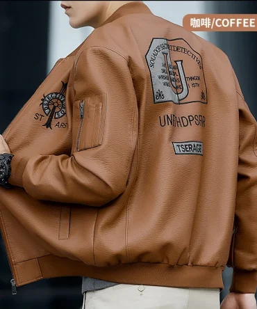 Men's Coats Leather Jackets Spring Autumn Winter Windproof Keep Warm Coat Plus Size M-8XL